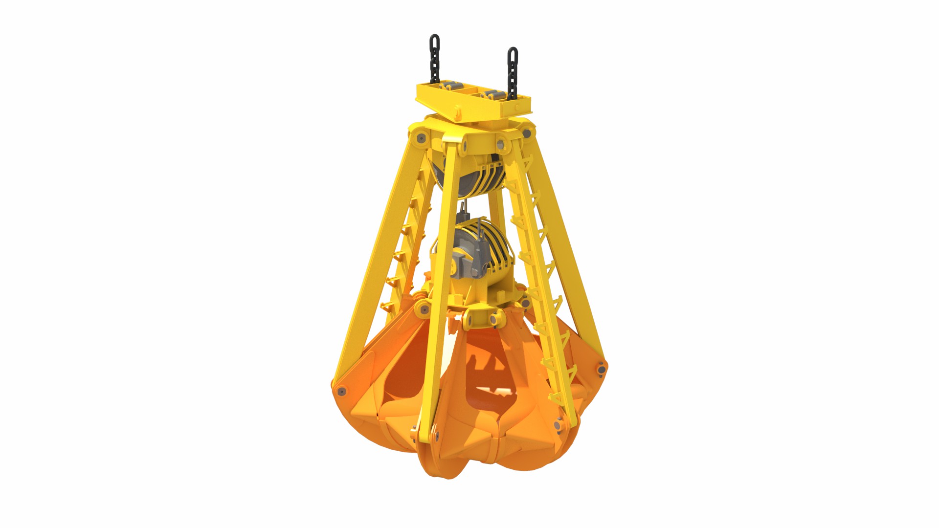 机械多瓣抓斗###Mechanical Multi-jaw Grab Bucket