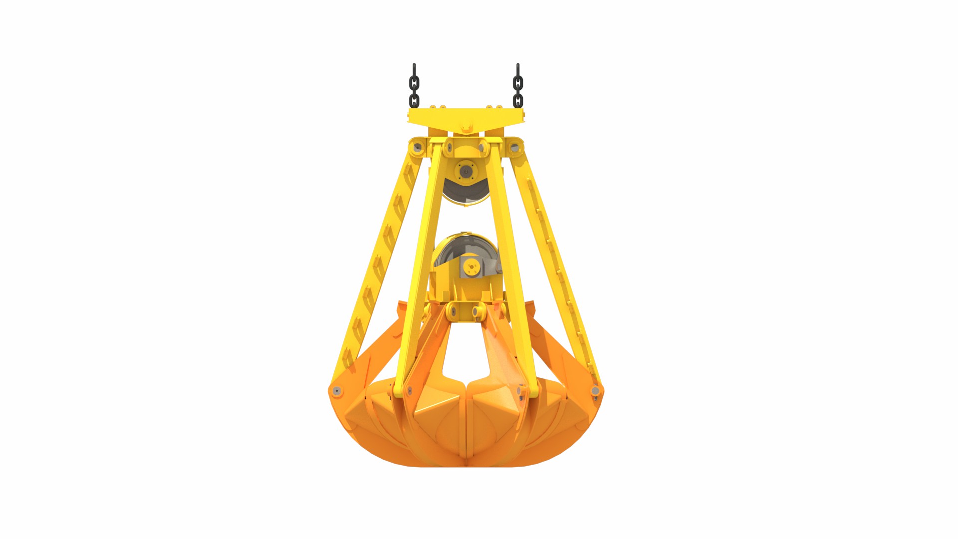机械多瓣抓斗###Mechanical Multi-jaw Grab Bucket